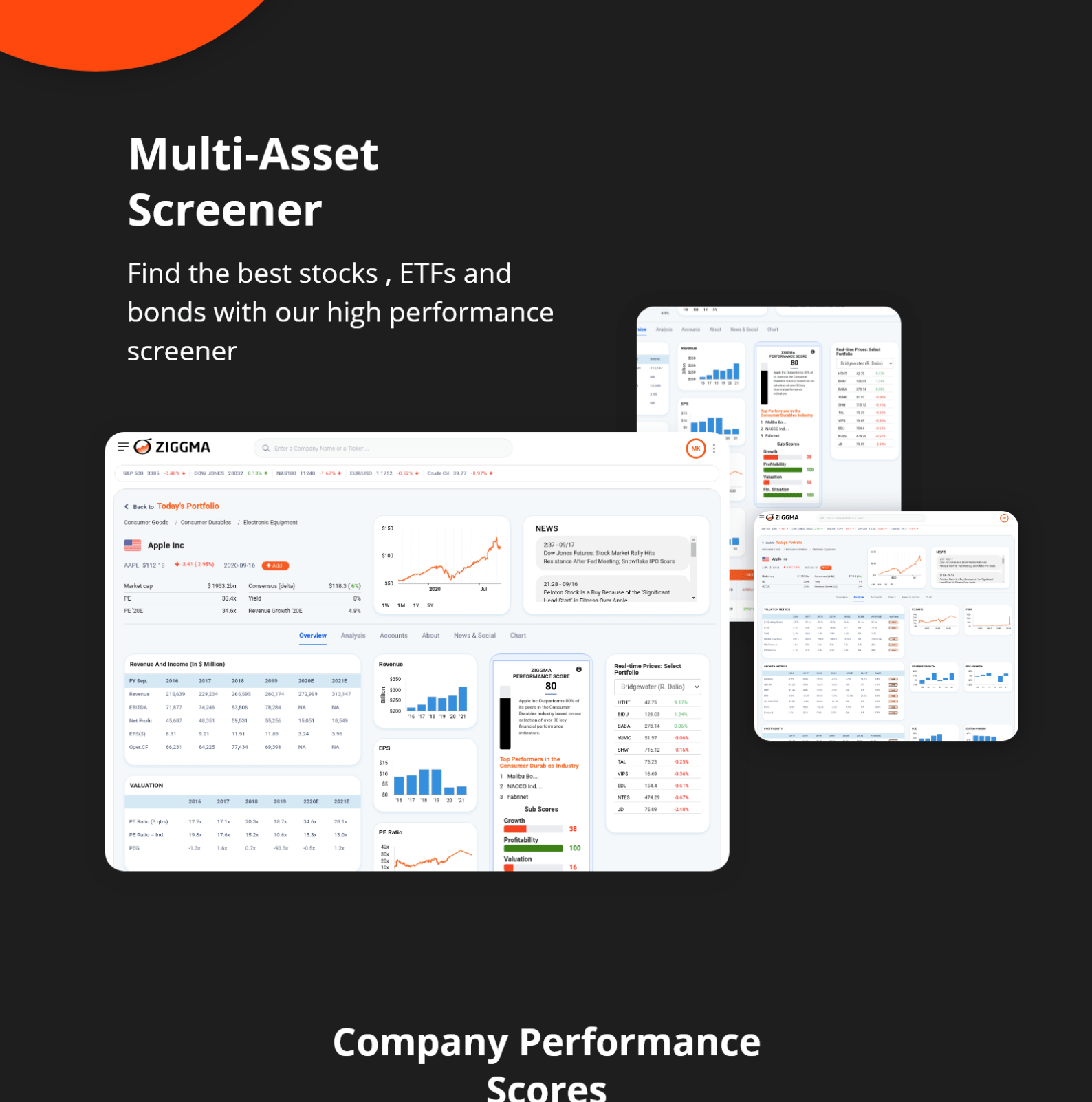 Ziggma - Portfolio Management Web App